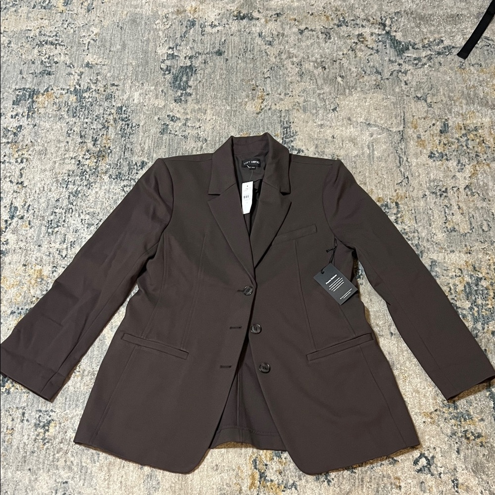 NWT SZ 14 Loft Versa Chocolate Jacket